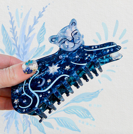 Leopard Hair Claw Clip - Celestial