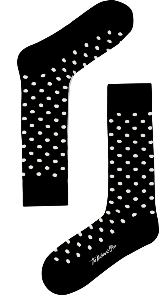 Black Bond Polka Dot Socks