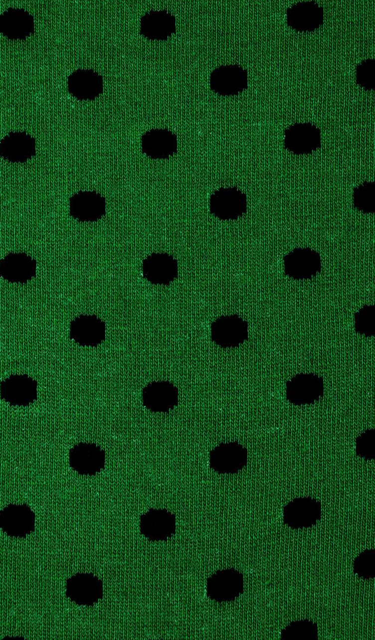 Green Lannister Dot Cotton-Blend Socks