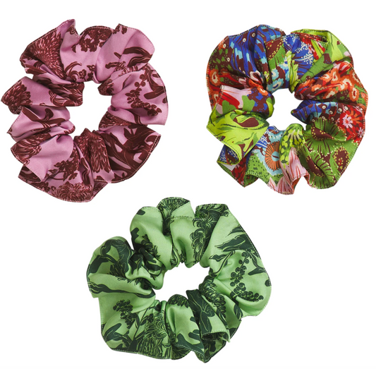 Delphine Silk Scrunchie Set