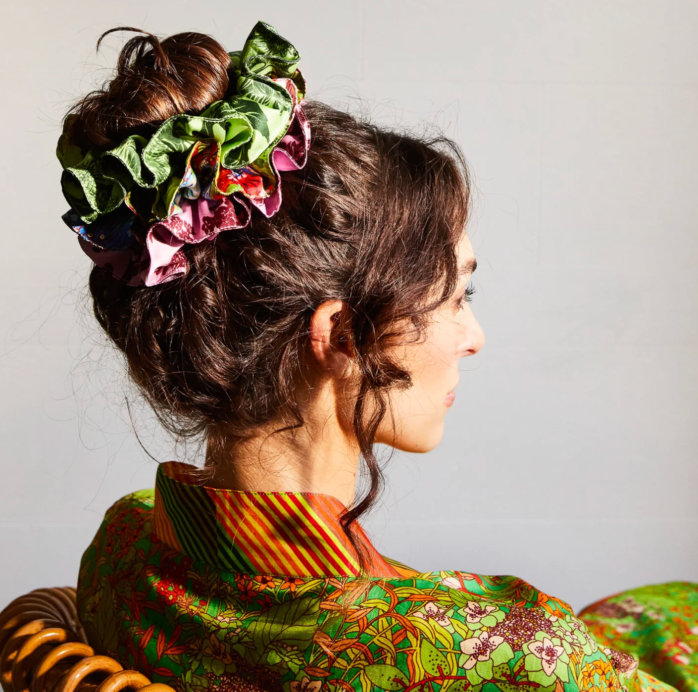 Delphine Silk Scrunchie Set