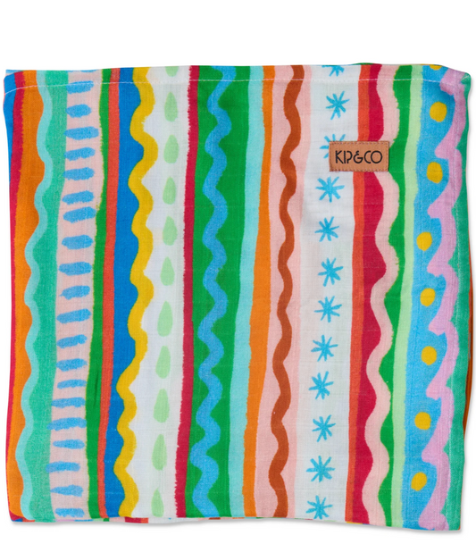 Beach Patterns Bamboo Swaddle
