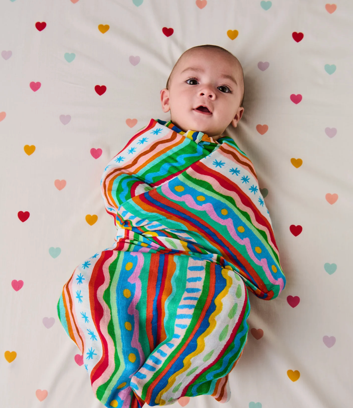Beach Patterns Bamboo Swaddle