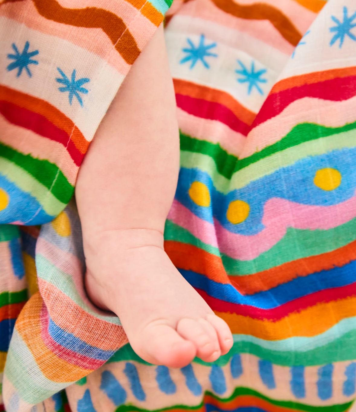 Beach Patterns Bamboo Swaddle