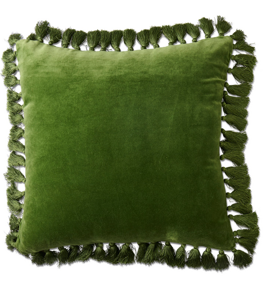 Campsite Velvet Tassel Cushion