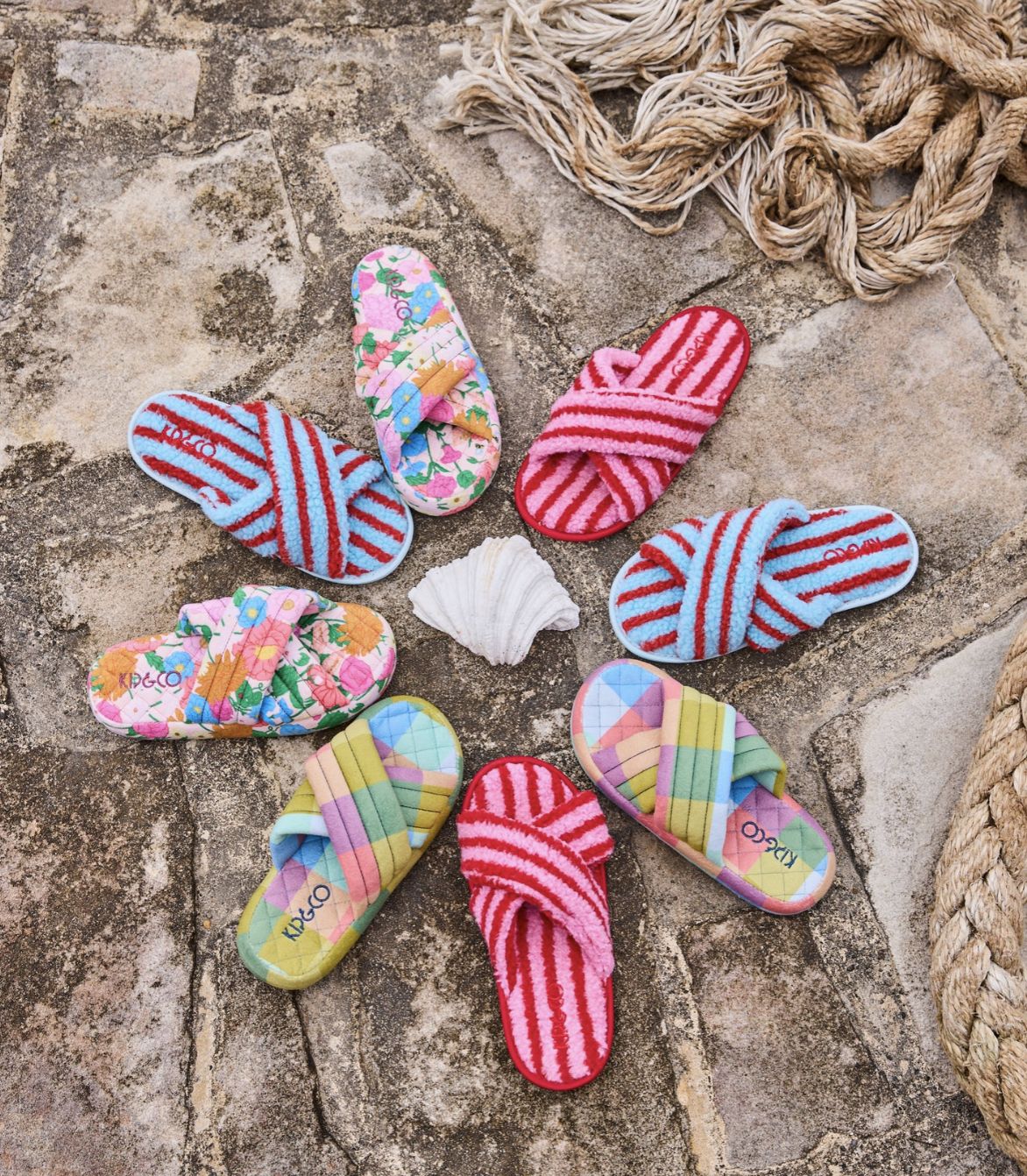 Florida Tartan Quilted Velvet Adult Slippers