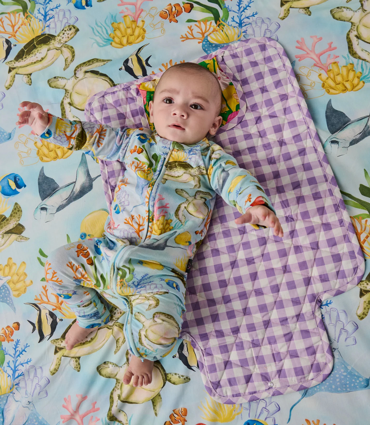 Follow The Sun Yellow Baby Change Mat