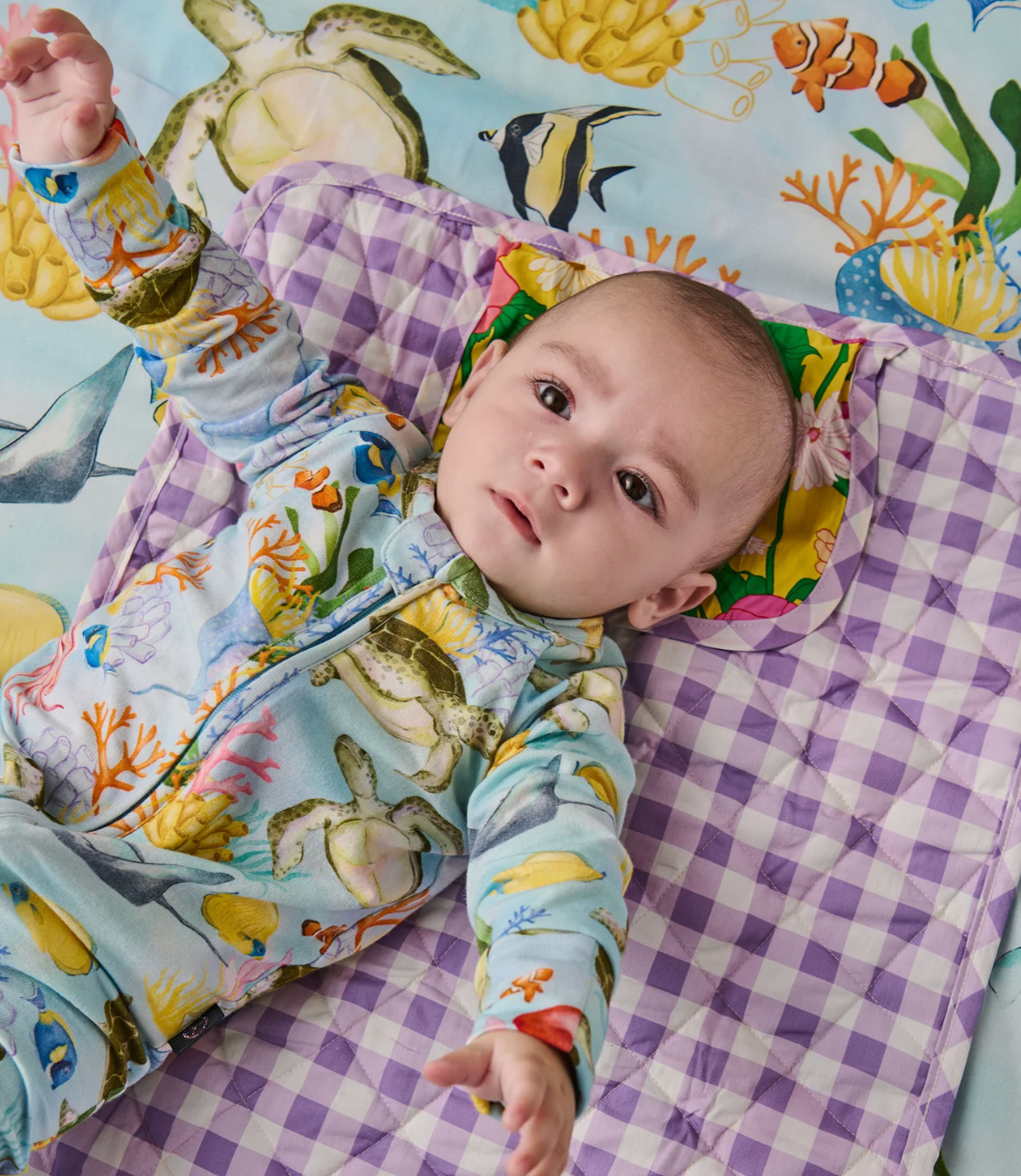 Follow The Sun Yellow Baby Change Mat