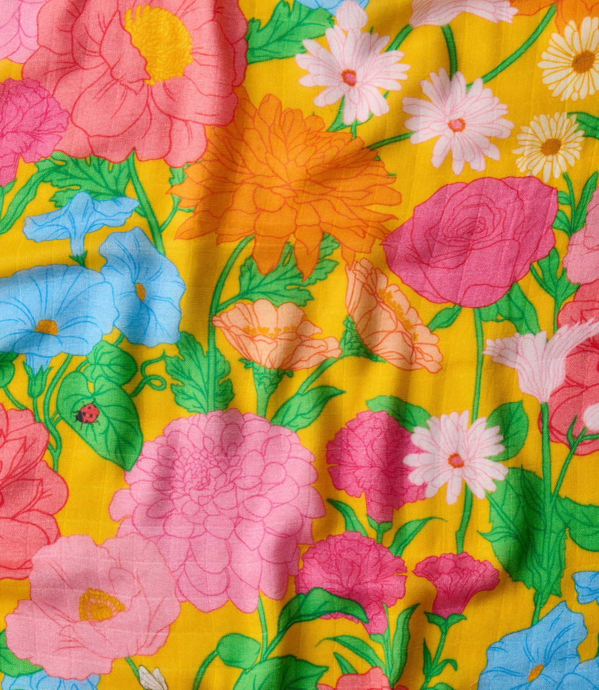 Follow The Sun Yellow Bamboo Swaddle