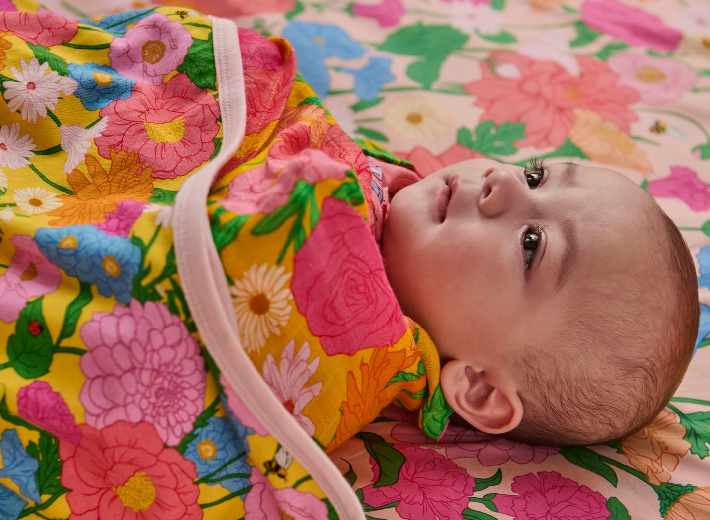Follow The Sun Yellow Bamboo Swaddle