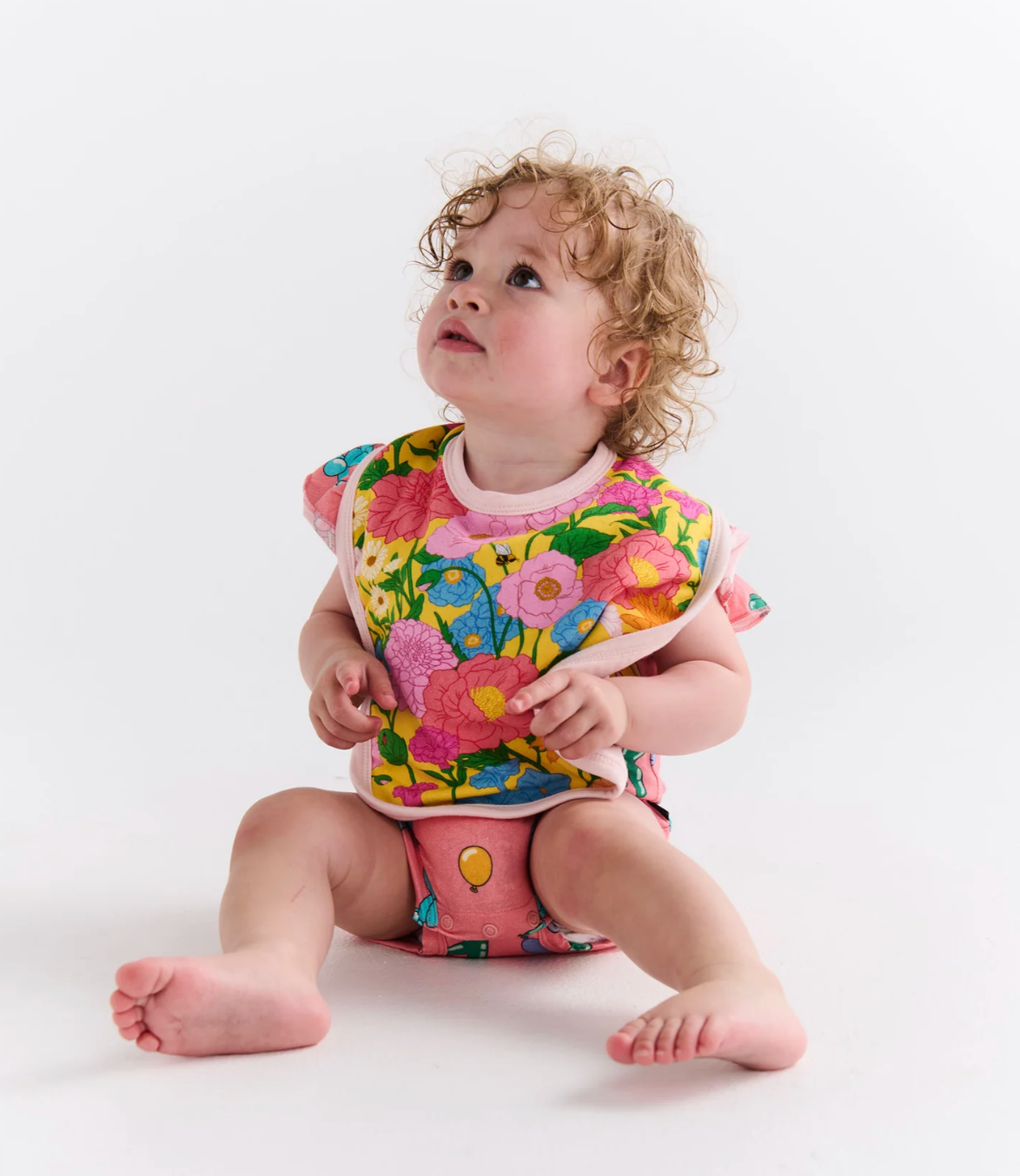 Follow The Sun Yellow Organic Cotton Bib