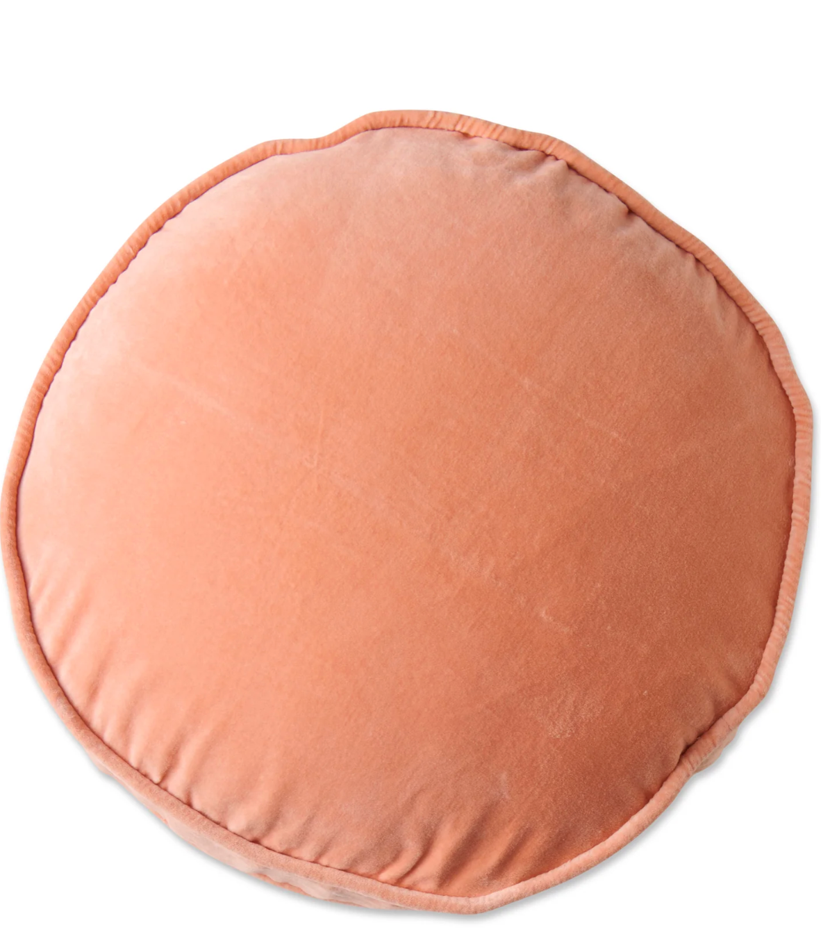 Peach Velvet Pea Cushion