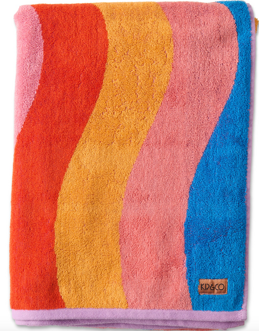 Surfs Up Terry Beach Towel