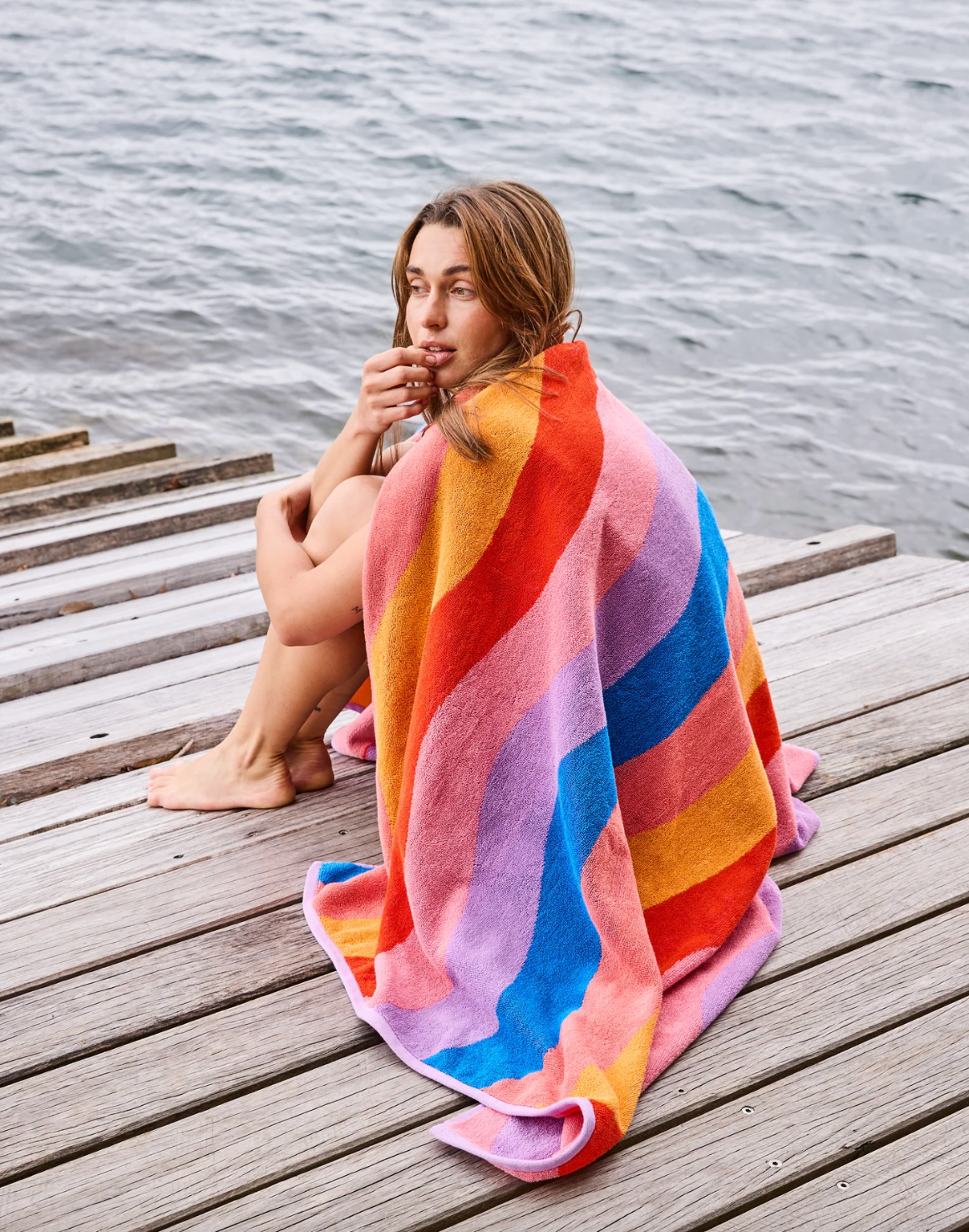 Surfs Up Terry Beach Towel
