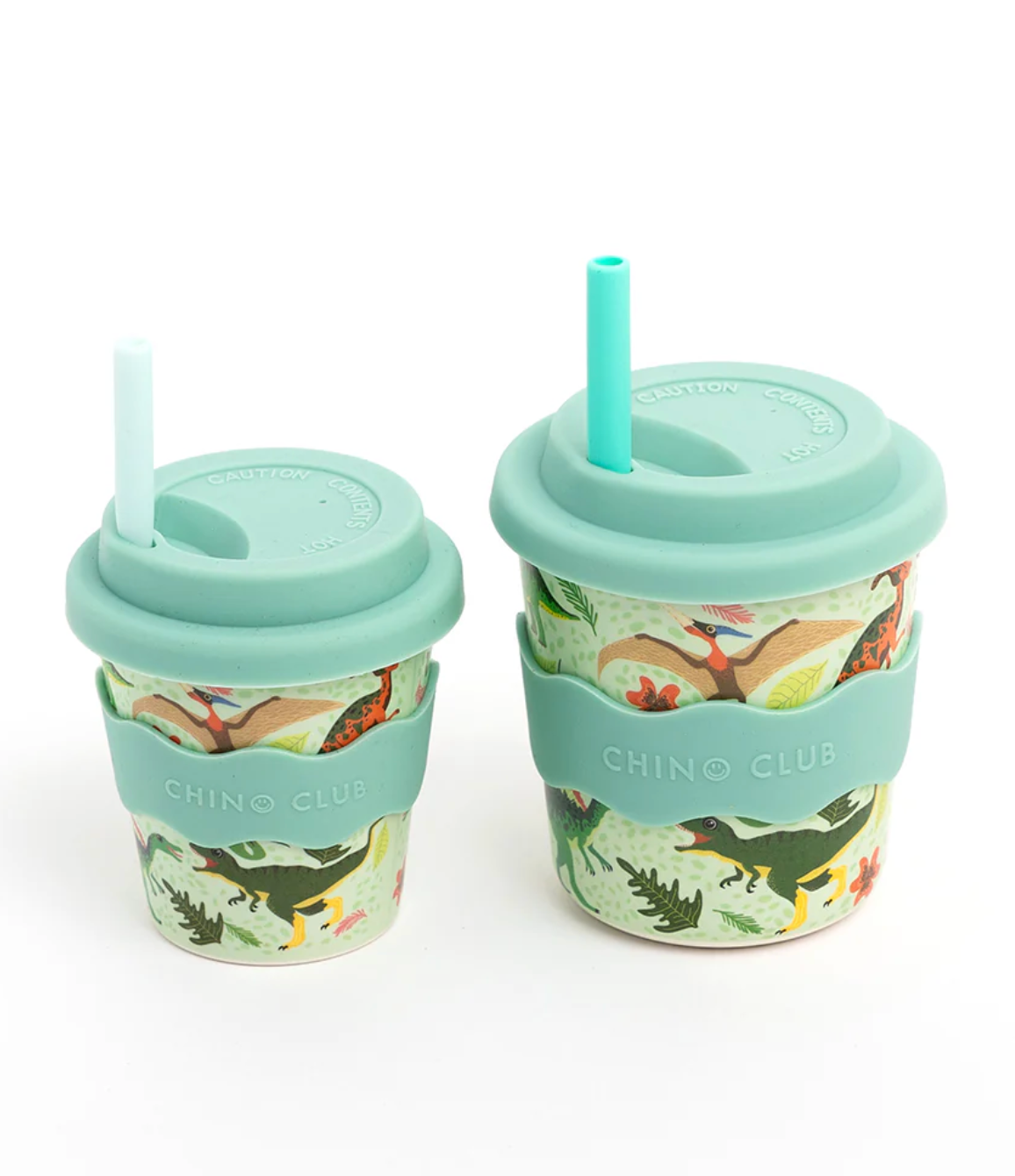 Babychino Cup 4oz - Green Dino
