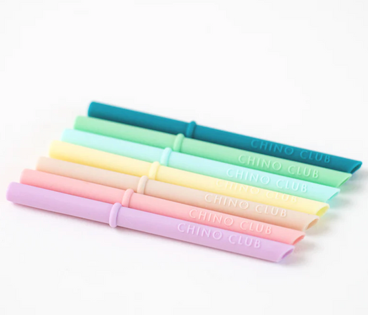 Single Silicone Straw - Various Colours