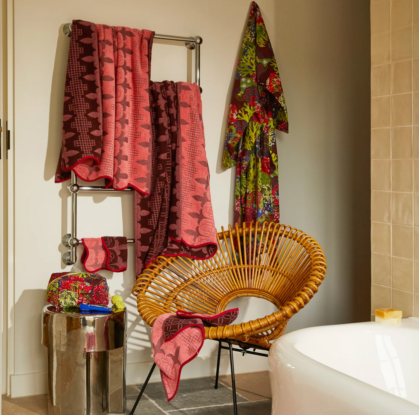 Esme Face Washer - Hibiscus