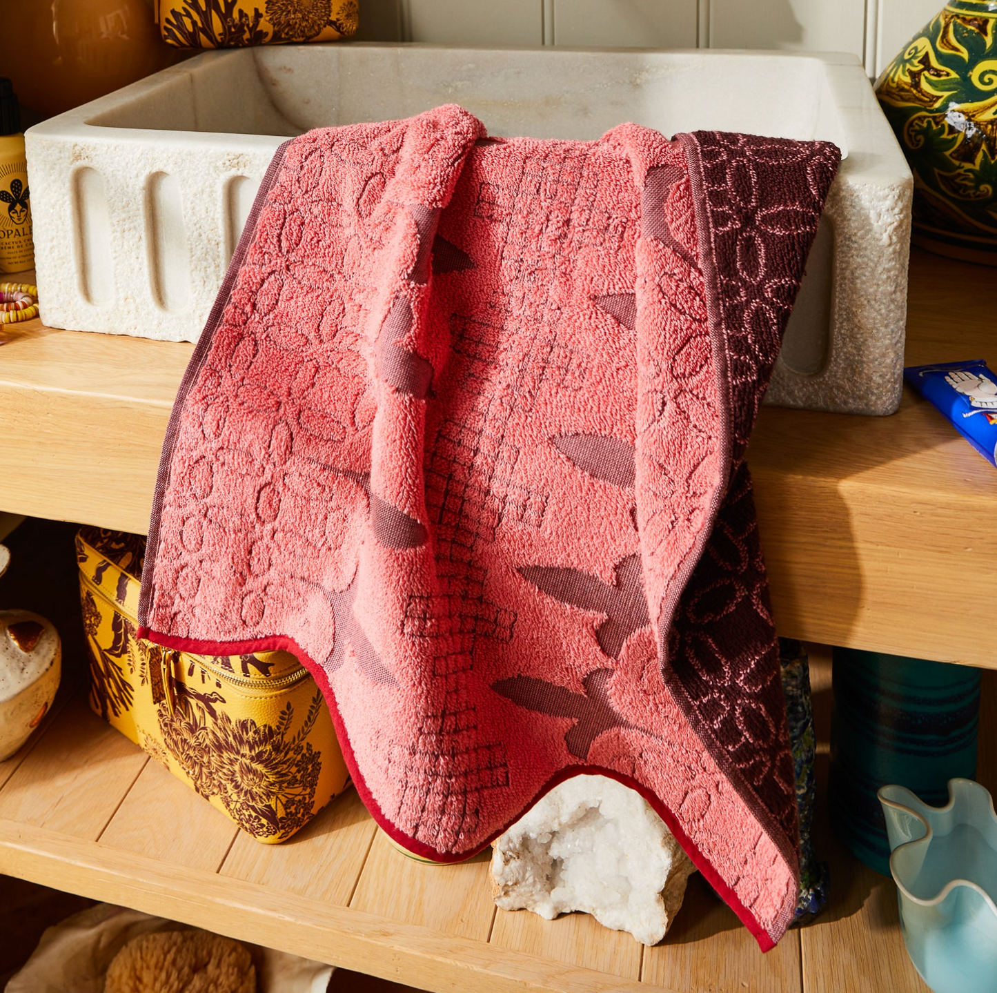 Esme Hand Towel - Hibiscus