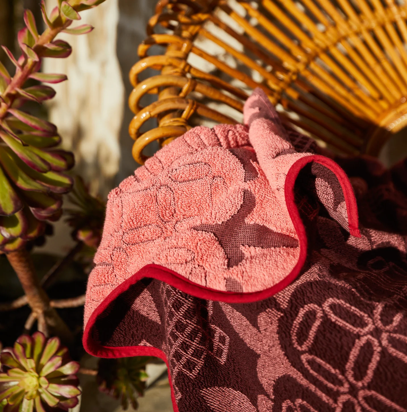 Esme Hand Towel - Hibiscus