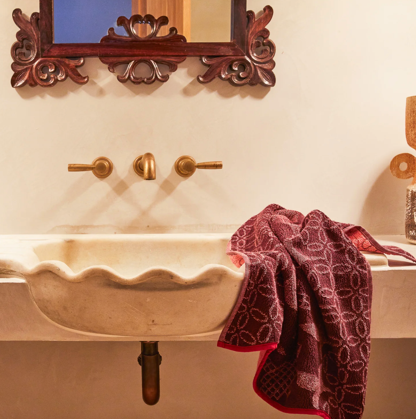 Esme Hand Towel - Hibiscus
