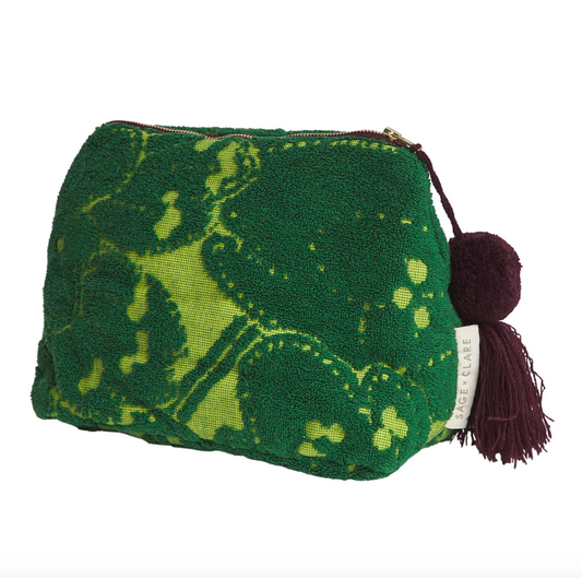 Lucia Terry Pouch - Kelp Small