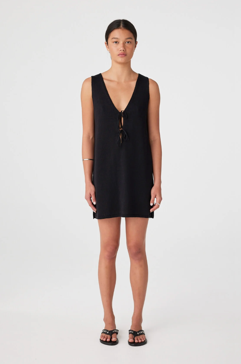 Poppy Mini Dress - Black