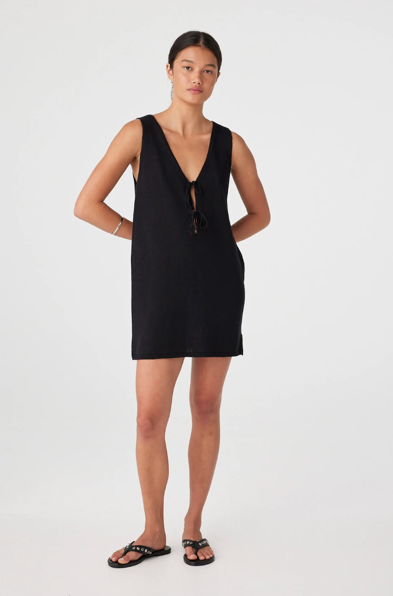 Poppy Mini Dress - Black