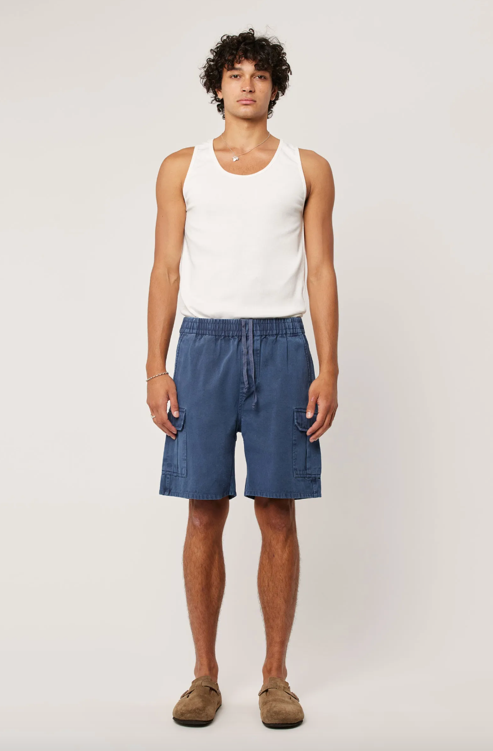 Tradie Cargo Short - Steel Blue