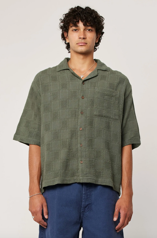 Wisteria Bowler Shirt - Thyme