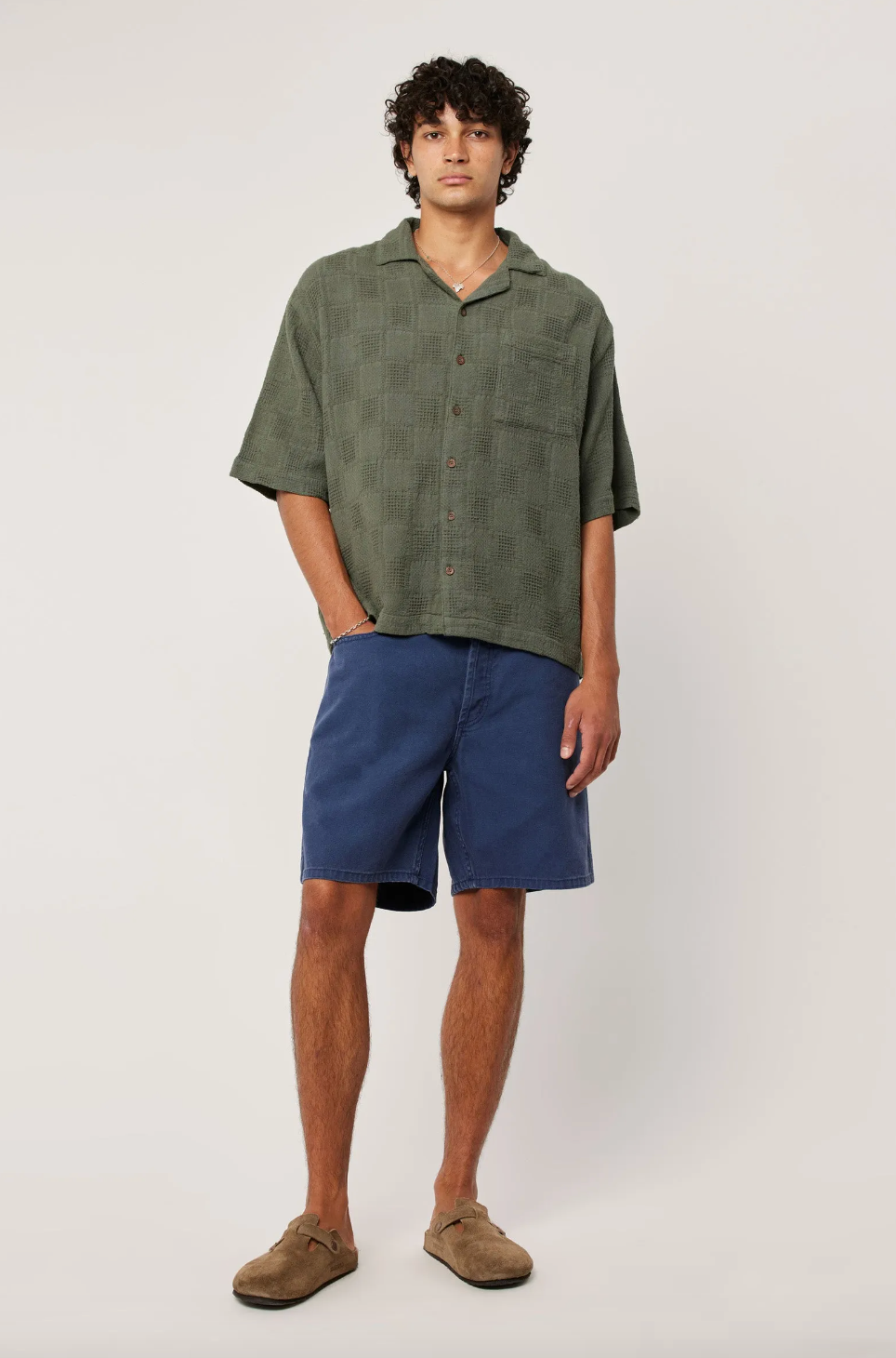 Wisteria Bowler Shirt - Thyme