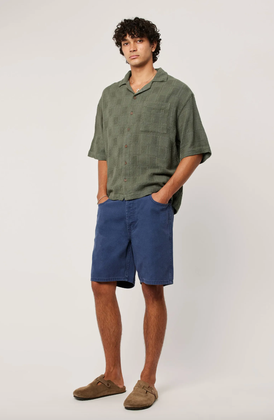 Wisteria Bowler Shirt - Thyme