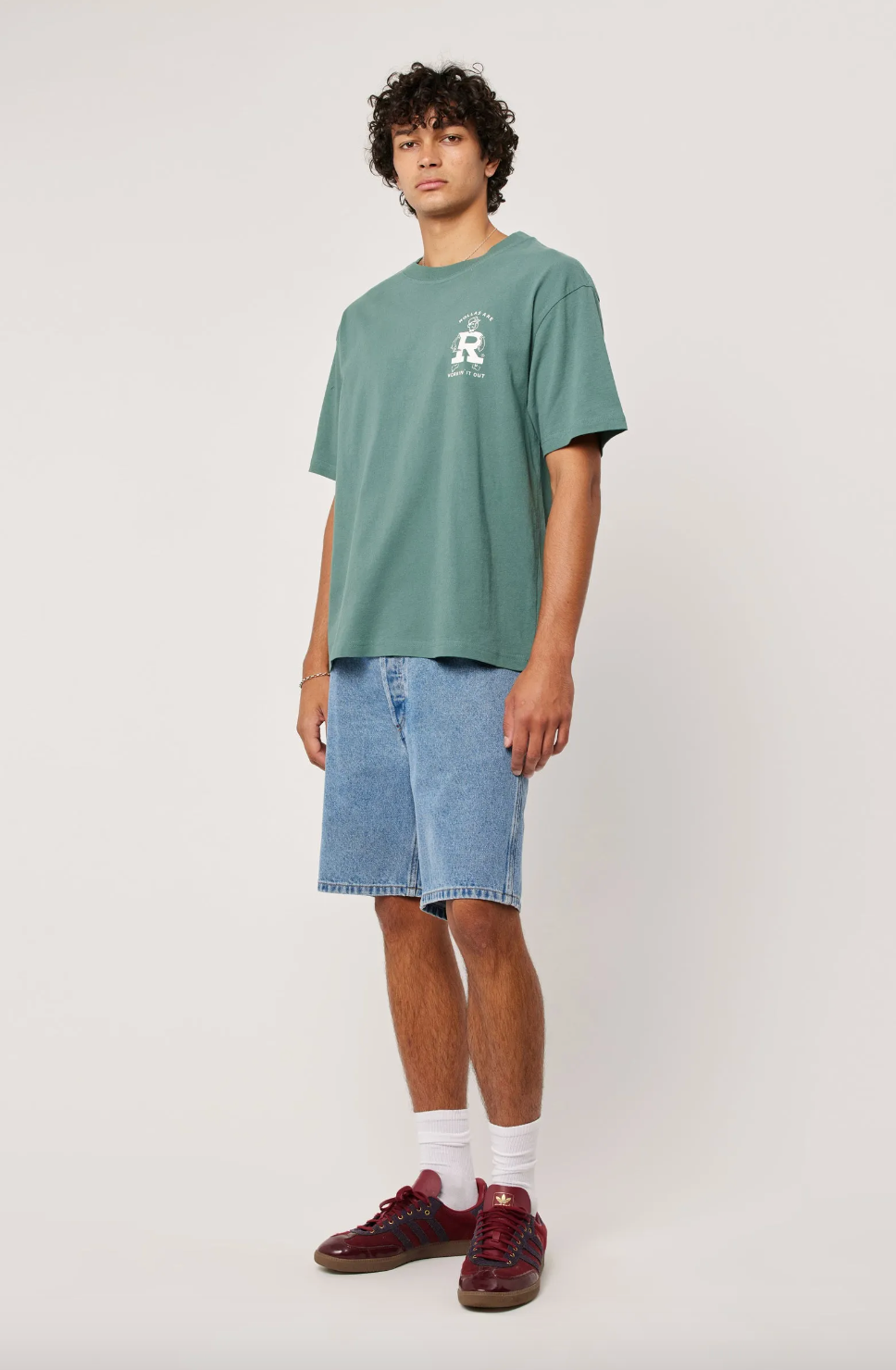 Ezy Works Tee - Forest/Mustard