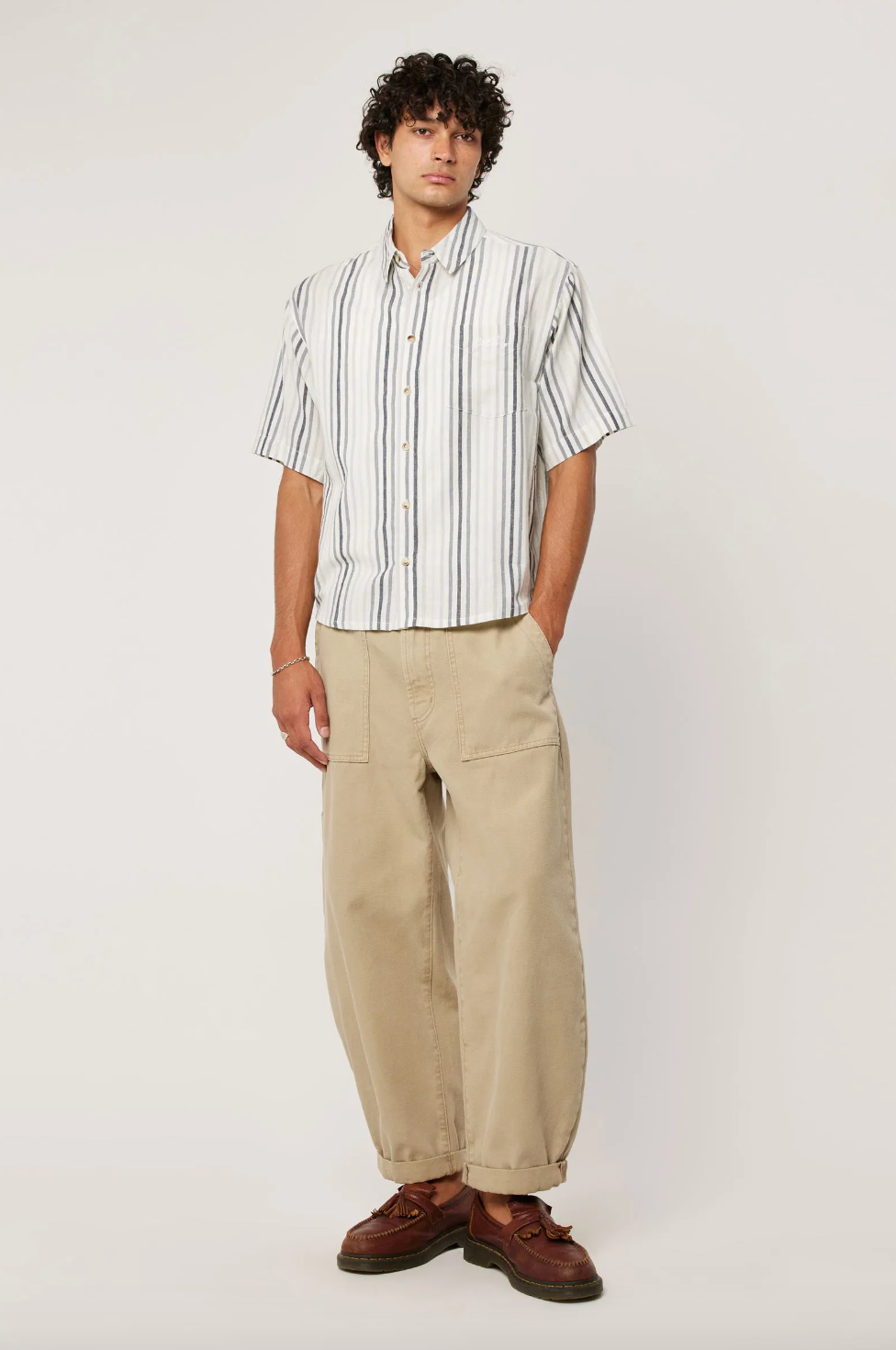 Tidal Waves Stripe Shirt - Titanium Stripe