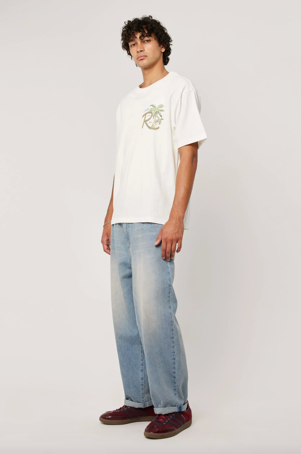 Ezy Palms Tee - Vintage White