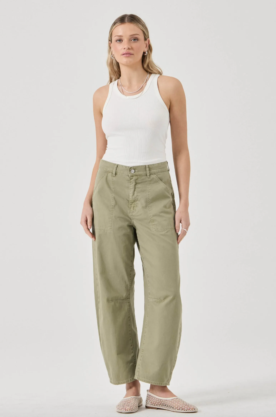 Gigi Barrel Drill - Summer Olive