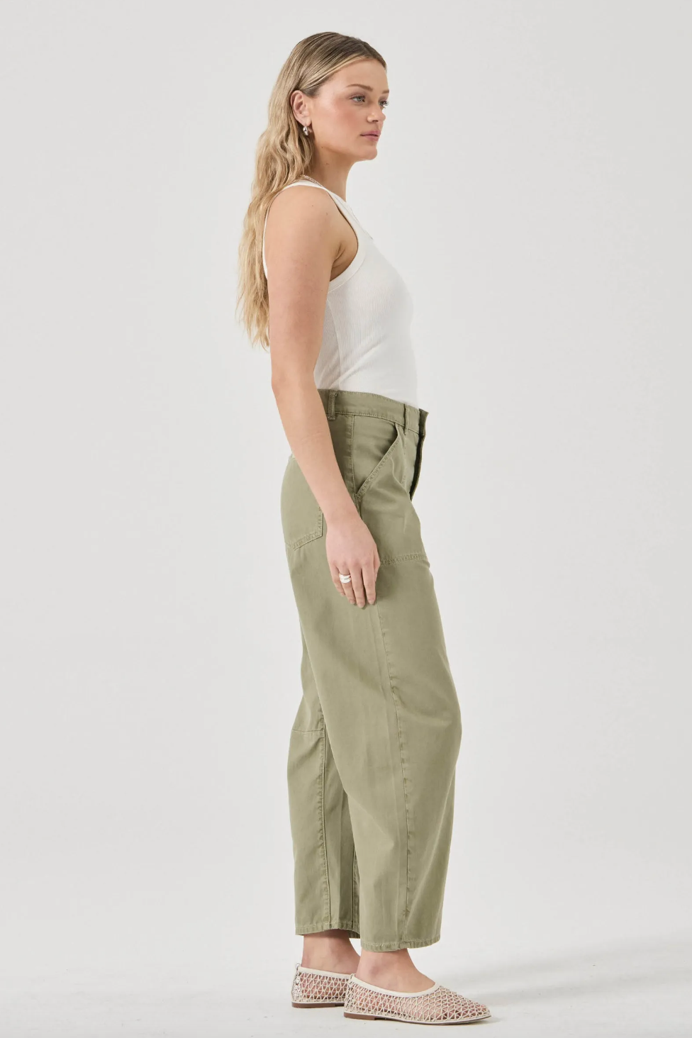 Gigi Barrel Drill - Summer Olive