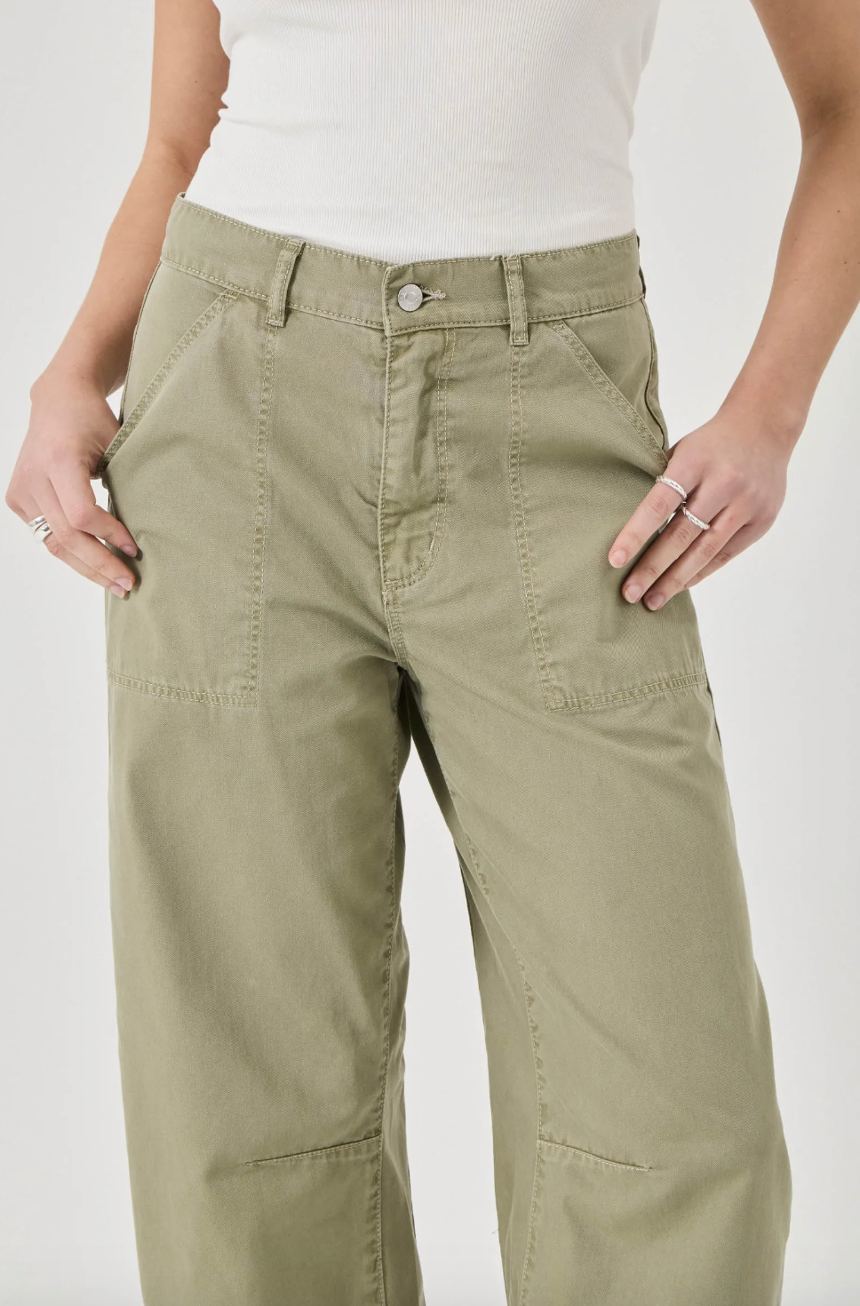 Gigi Barrel Drill - Summer Olive