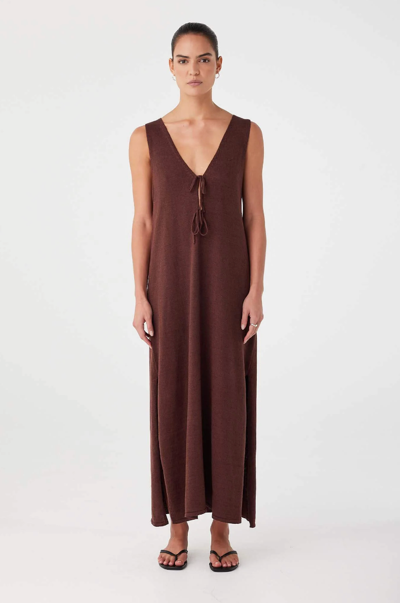 Poppy Maxi Dress - Chocolate