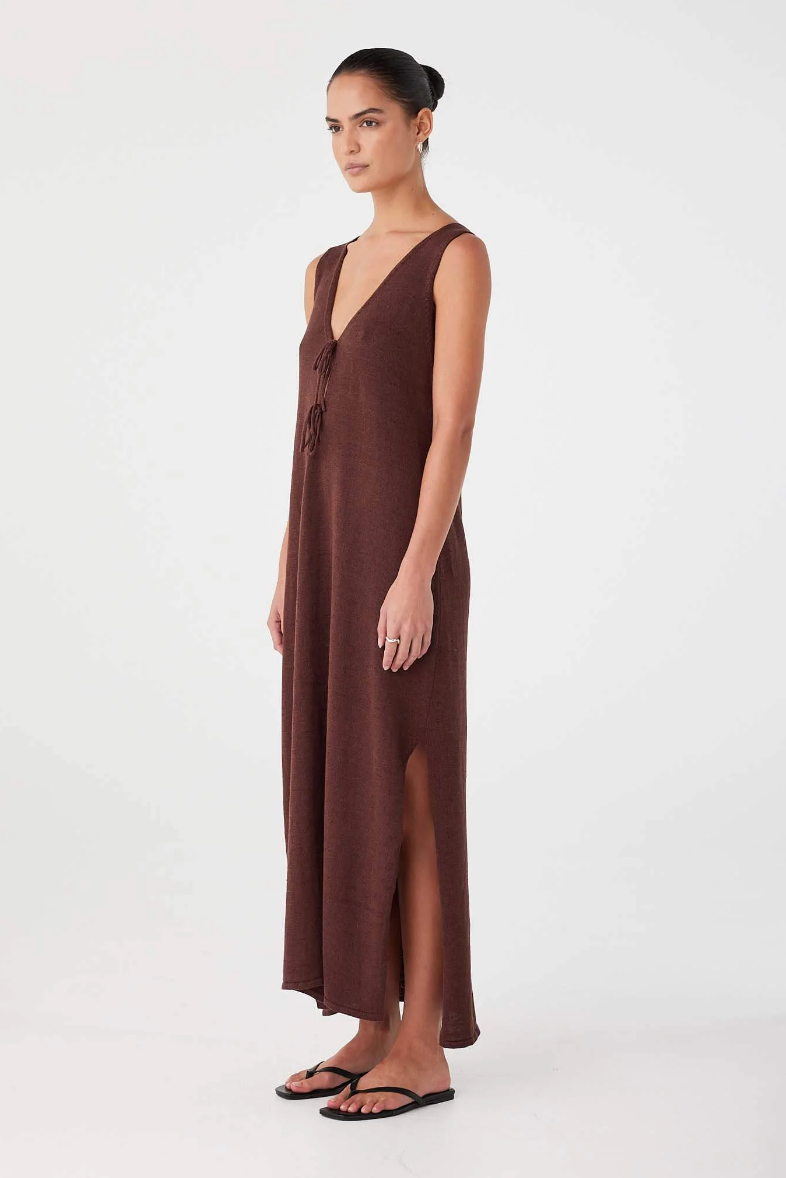 Poppy Maxi Dress - Chocolate