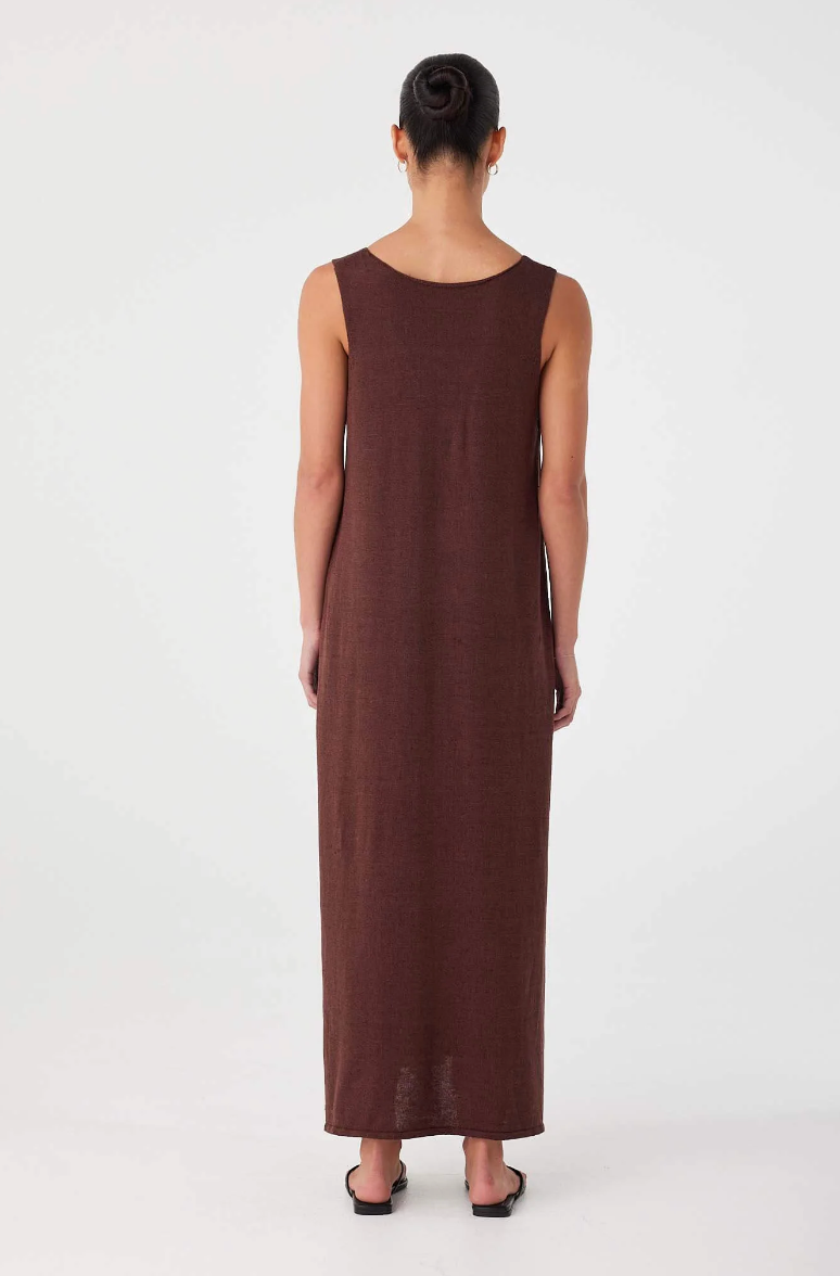 Poppy Maxi Dress - Chocolate