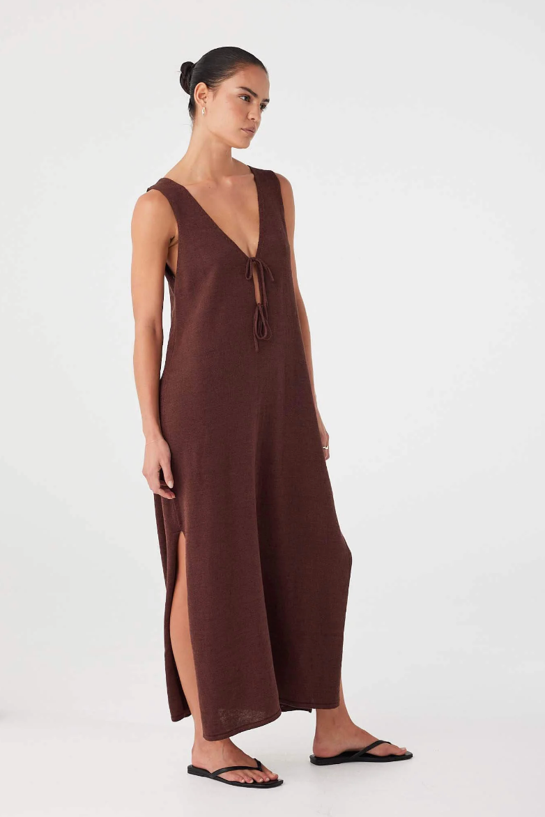 Poppy Maxi Dress - Chocolate