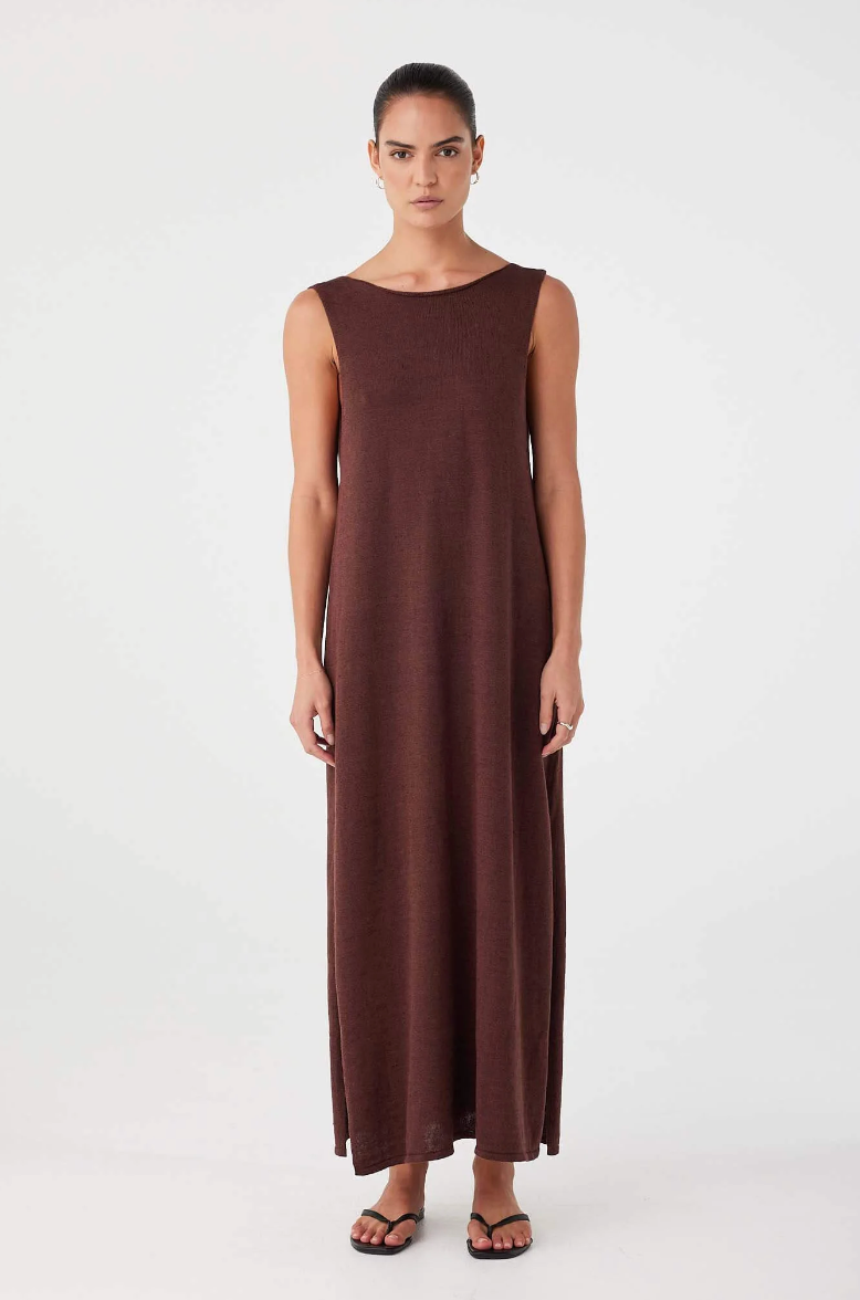 Poppy Maxi Dress - Chocolate