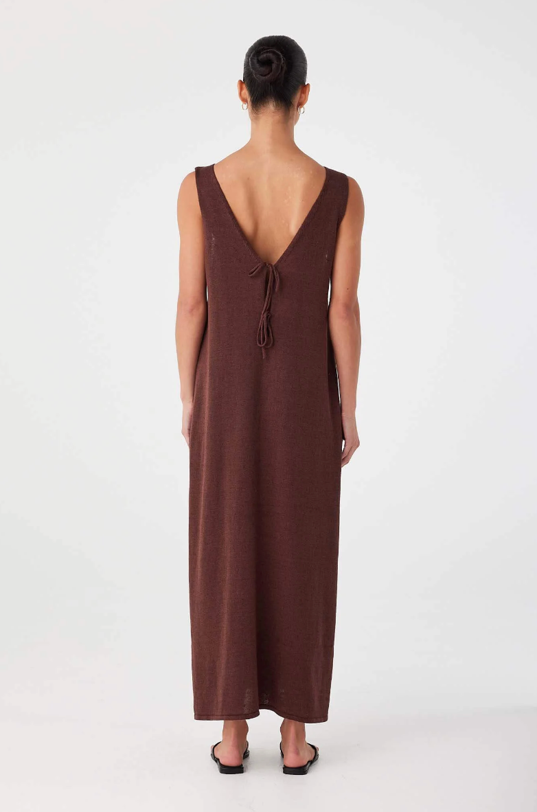 Poppy Maxi Dress - Chocolate