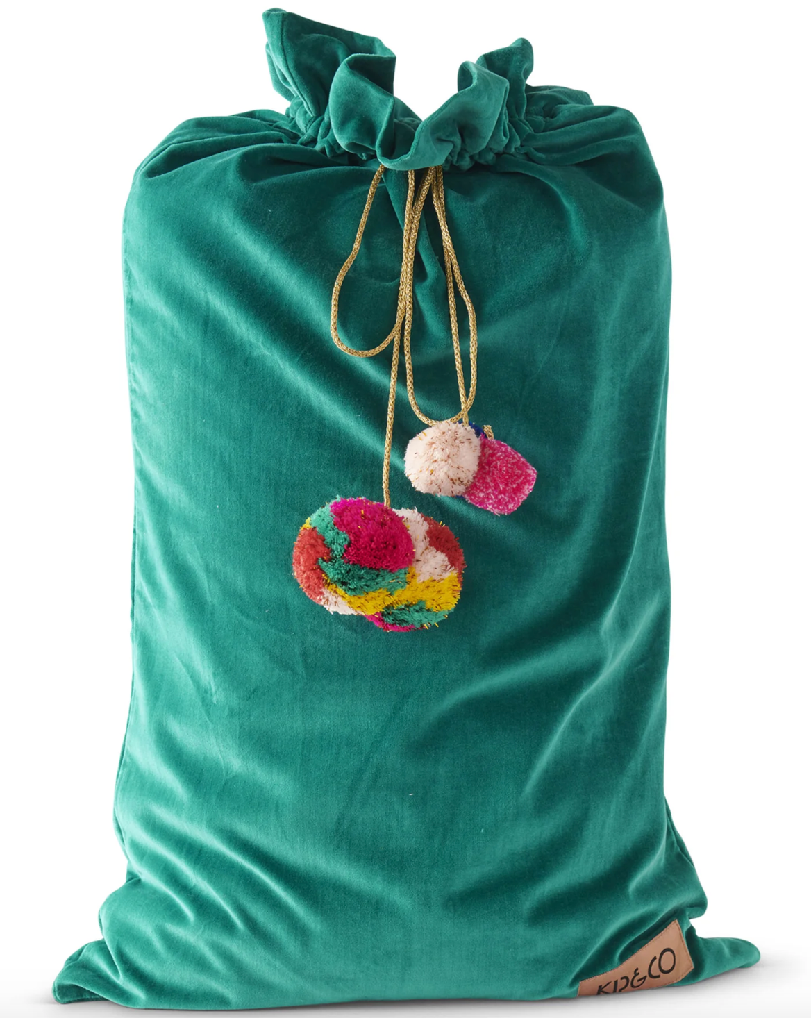 Jade Green Velvet Santa Sack