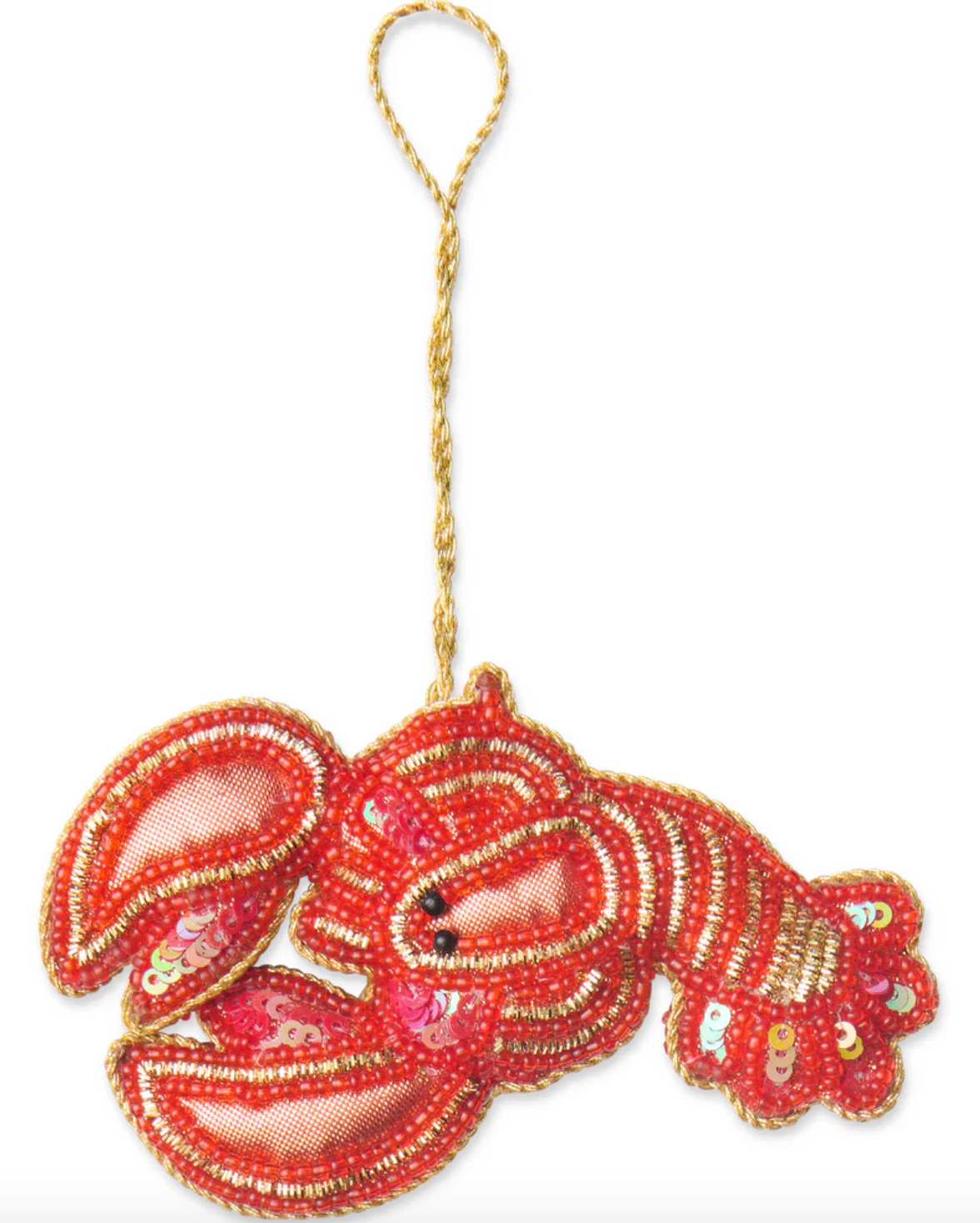 Lobster Sequin Christmas Decoration