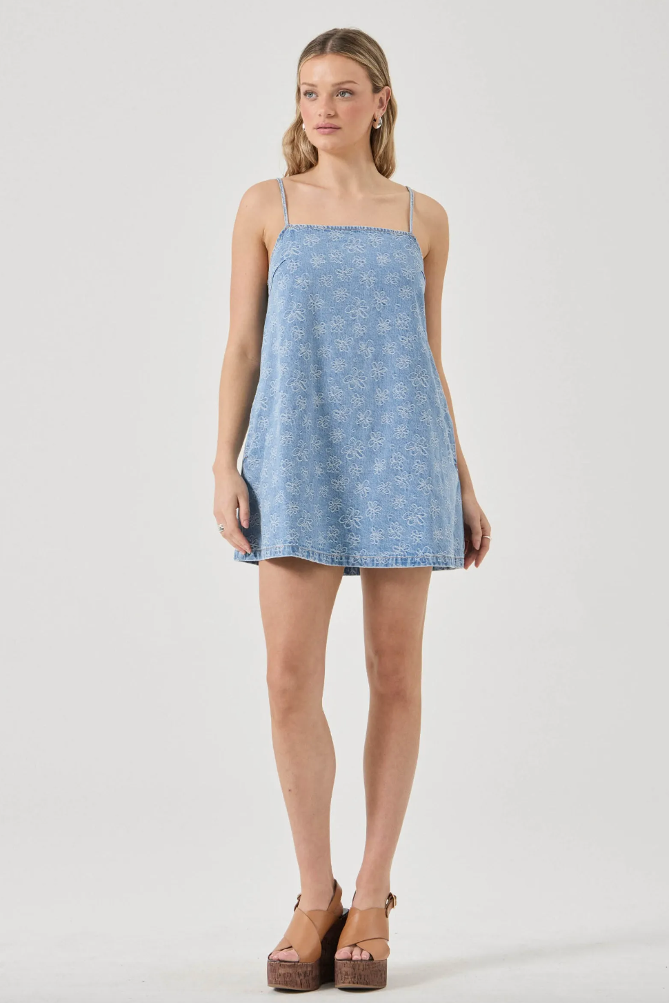 Indigo Flowers Cami Dress