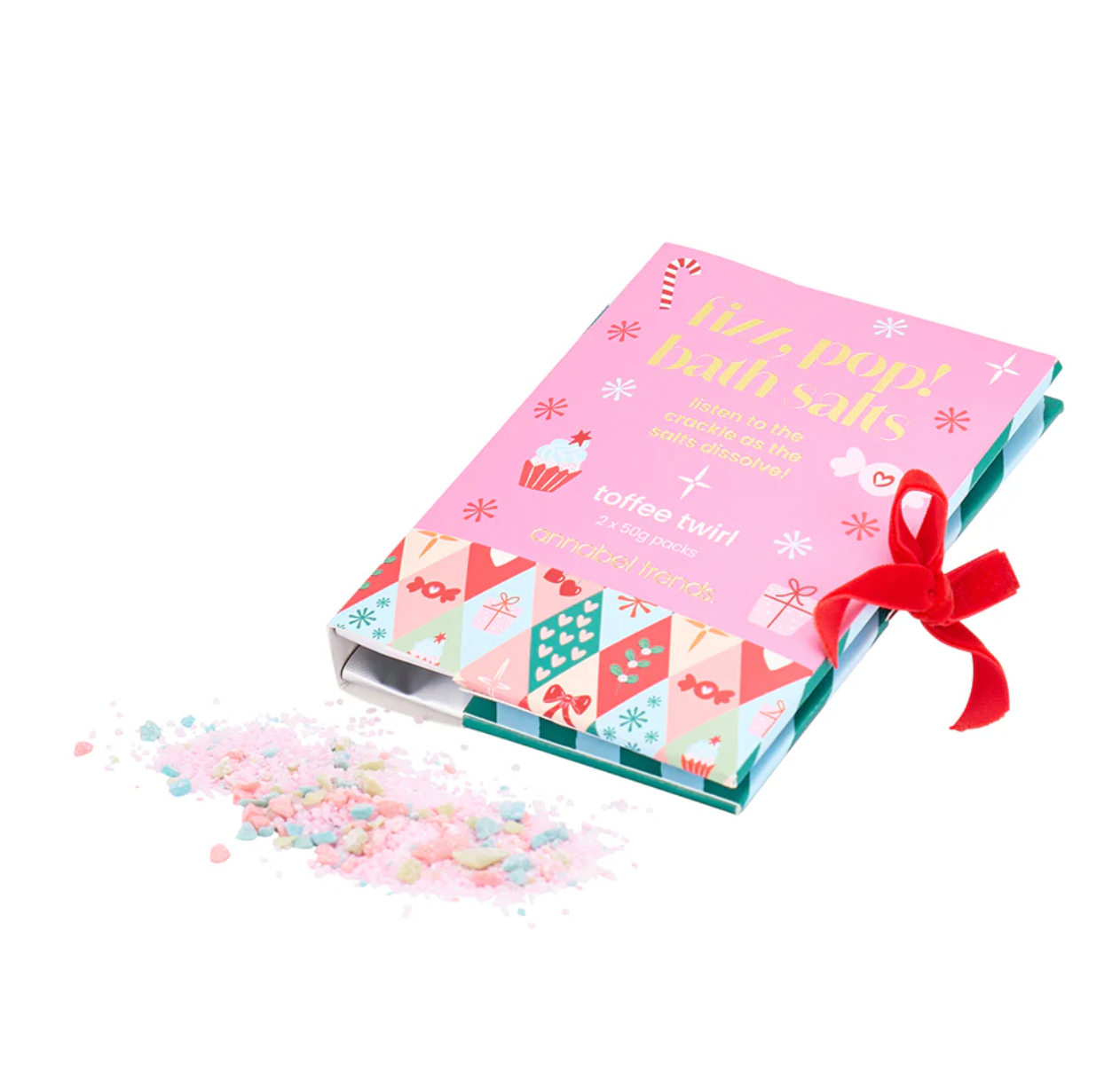 Christmas Festive Fizz Pop Bath Salts - 2 Pack