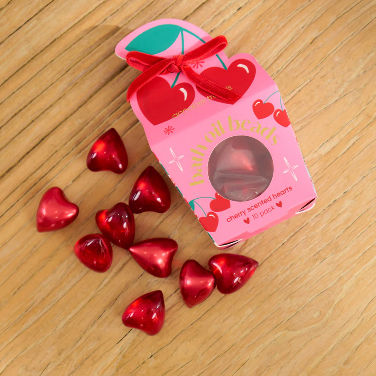 Christmas Festive Bath Oil Beads - Cherry