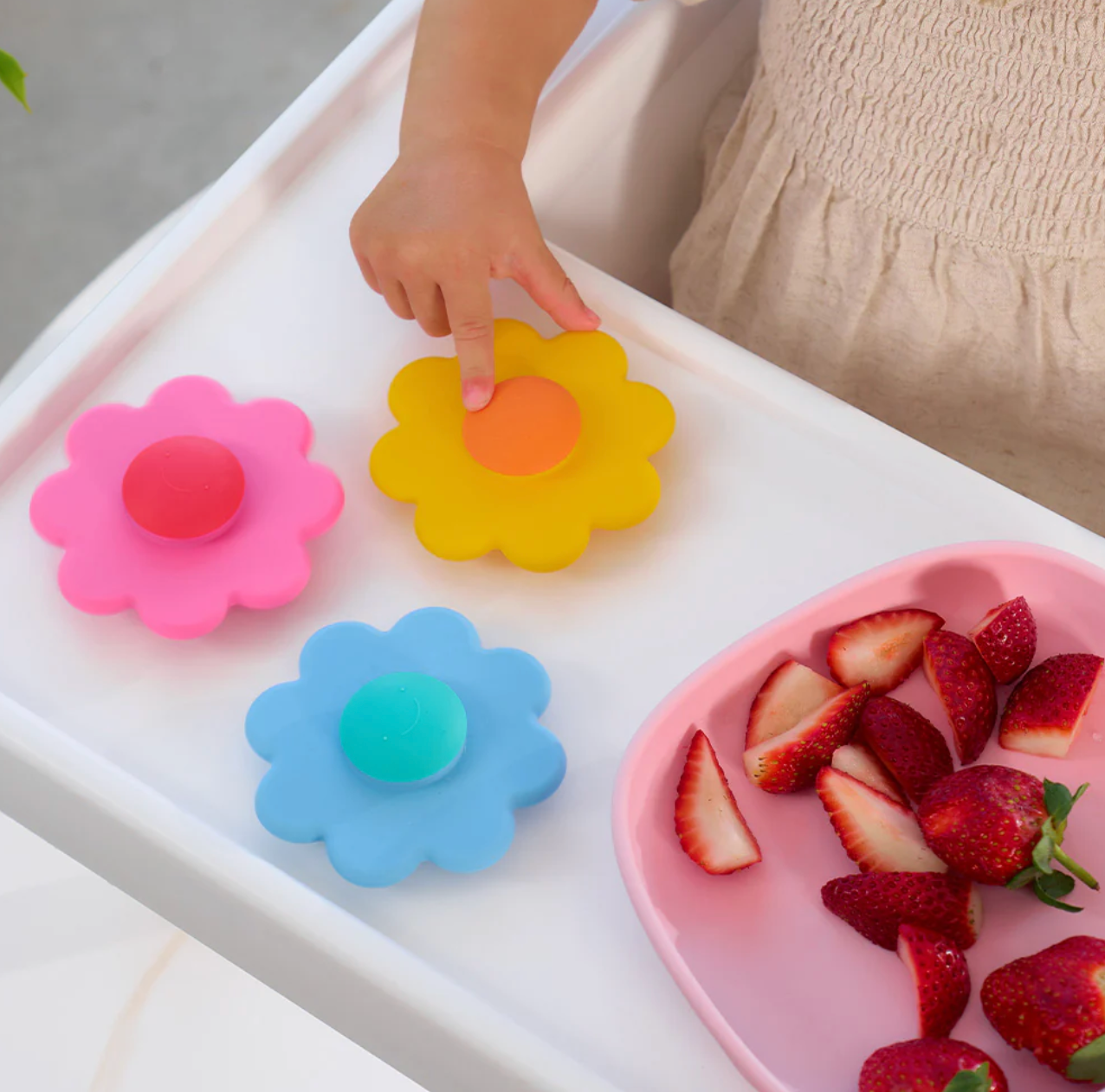 Silicone Daisy Spinner - Various Colours