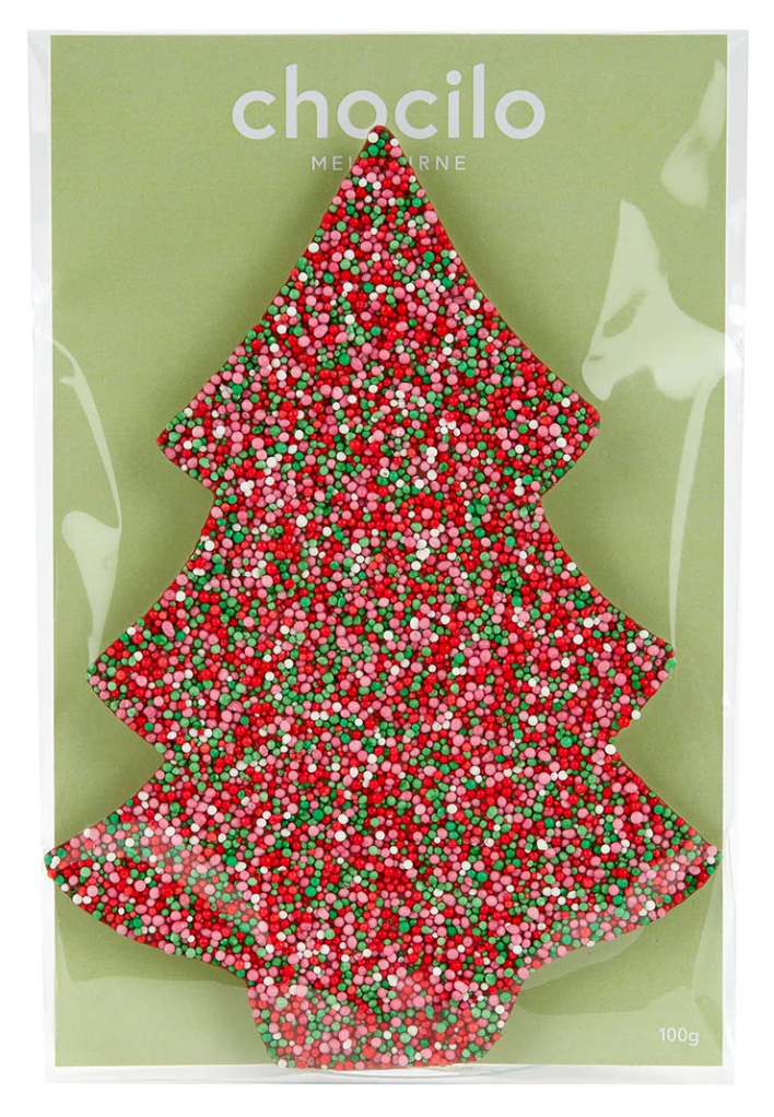 Christmas Tree in Milk Chocolate with Speckles - 100g